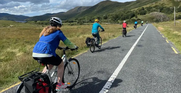 Cycling to ross Clifden
