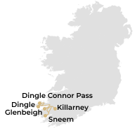 southwest of ireland the kingdom of kerry tour map