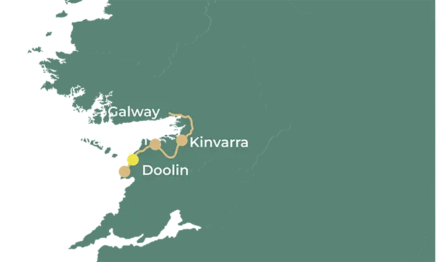 The Burren Express day 4 map