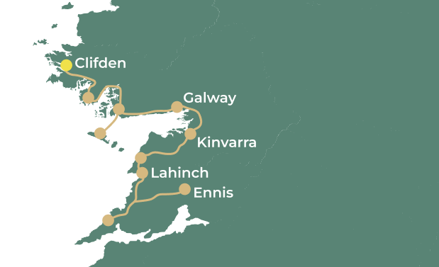 Along the Wild Atlantic Way day 12 map