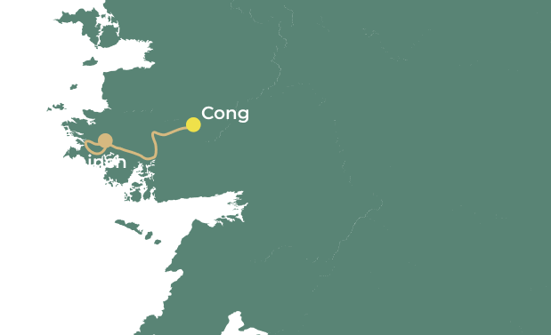 Connemara luxe ride day 1 map