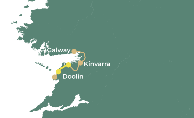 The Burren Express day 2 map