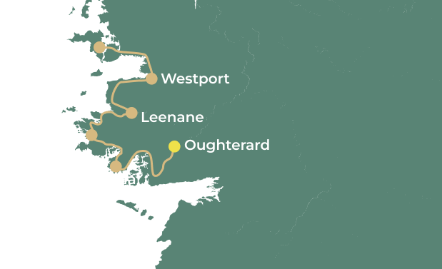 The Great Western Greenway and Connemara of Kerry day 8 map