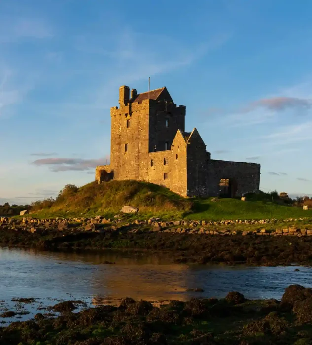 Exploring Burren castle